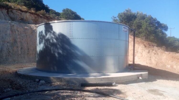 Σε λειτουργία δυο νέες σύγχρονες μεταλλικές δεξαμενές ύδρευσης στις Δ. Κοινότητες Παπαδιανίκων και Ασωπού Δήμου Μονεμβασίας